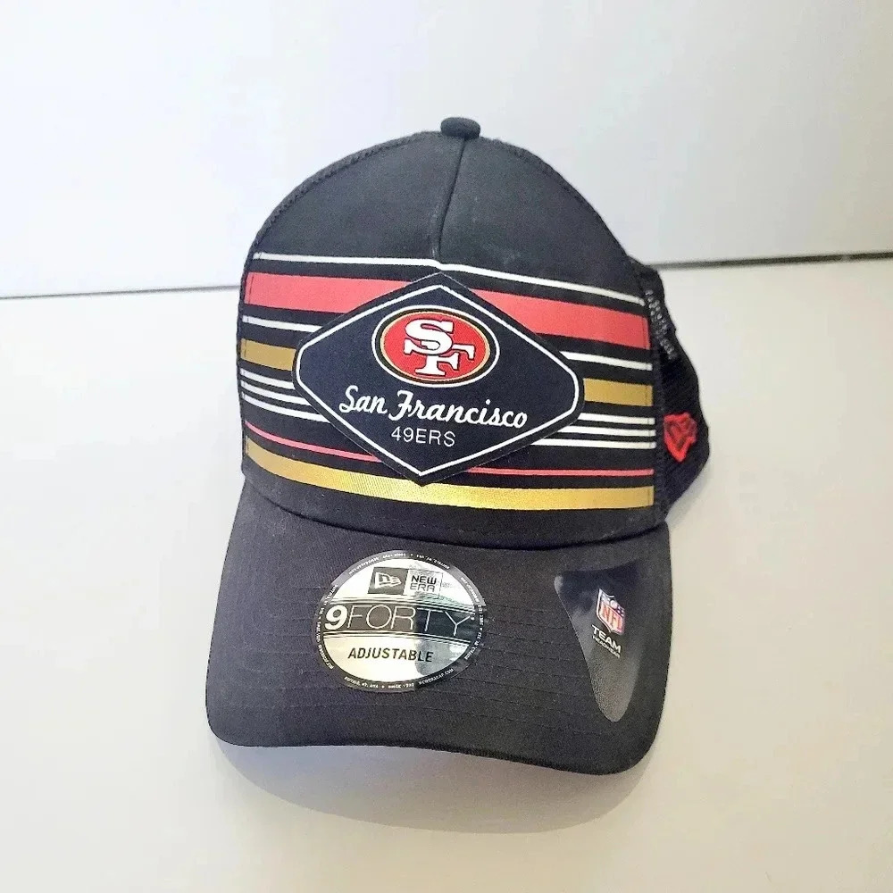 San Francisco 49ers New Era 9FORTY Adjustable Snapback Hat cap NFL 100% cotton - Picture 3 of 10